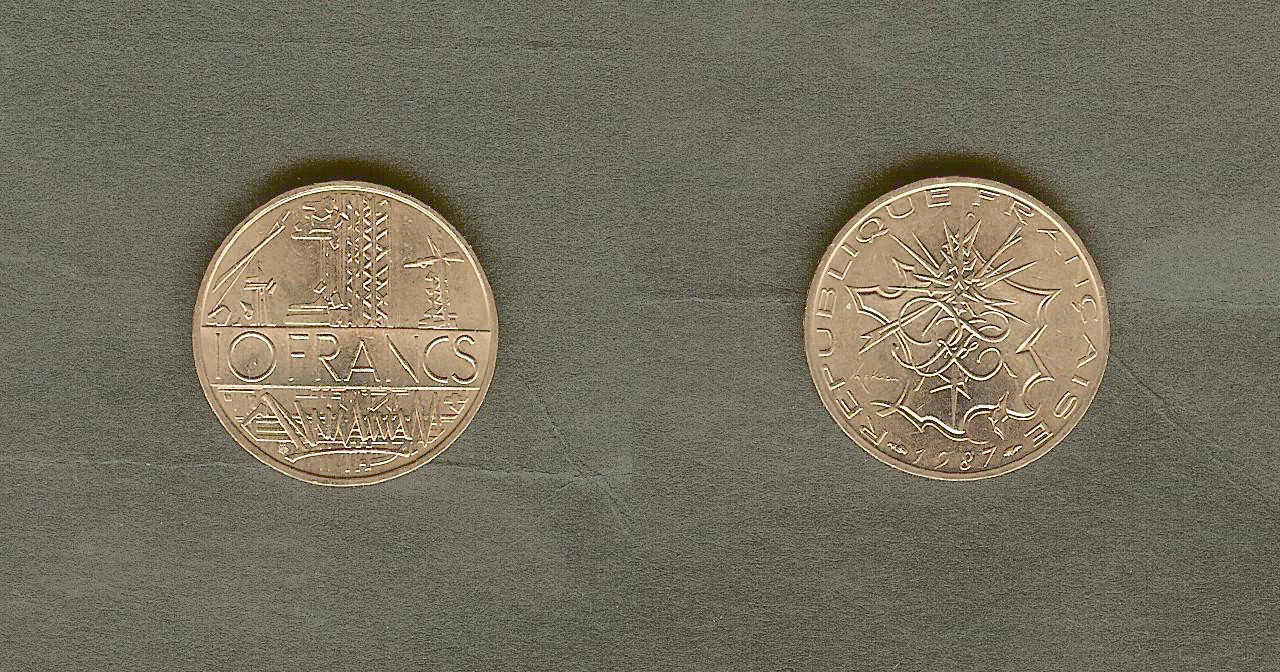 10 francs Mathieu 1987 Pessac FDC
